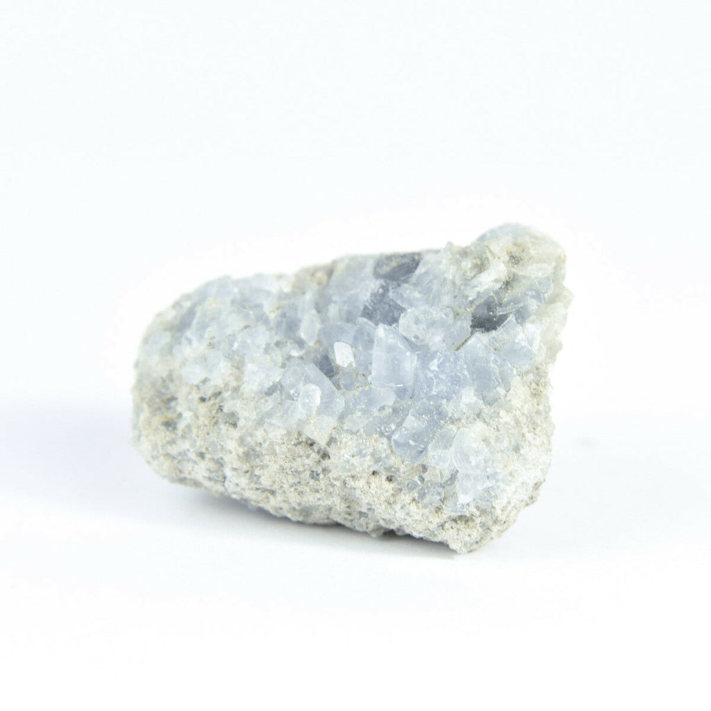 马达加斯加天青石水晶 druzy 簇天空蓝色晶洞矿物 5.1 盎司
