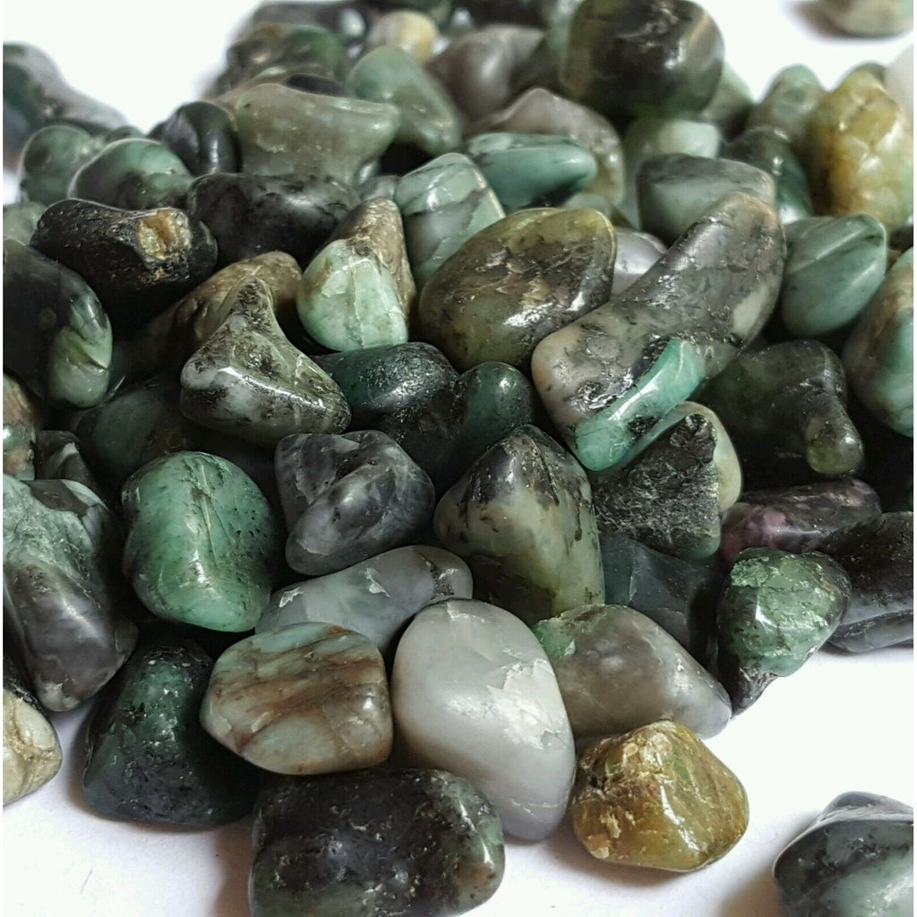 Tumbled Emerald Crystals Gemstones