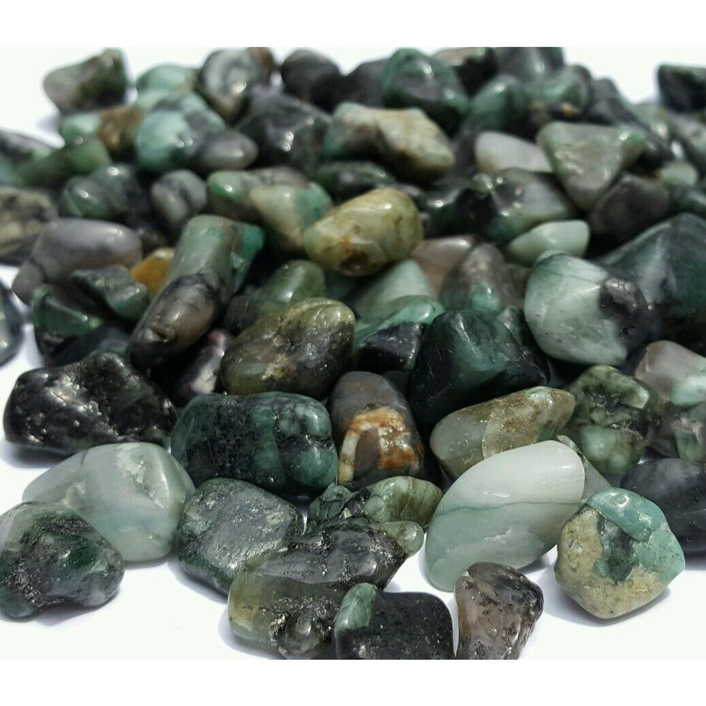 Tumbled Emerald Crystals Gemstones