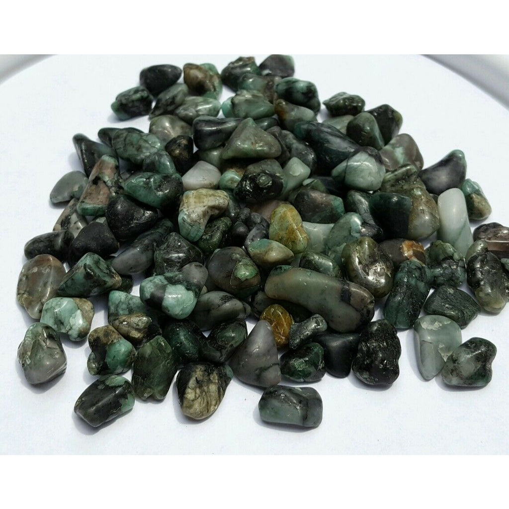 Tumbled Emerald Crystals Gemstones