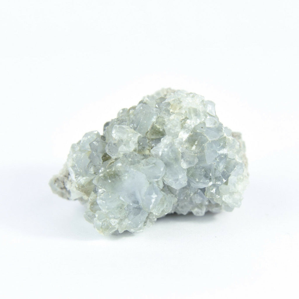 马达加斯加天青石水晶德鲁兹 4.3 盎司