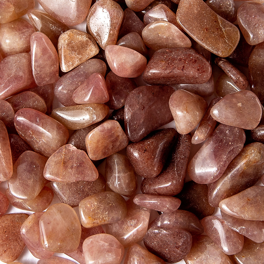 Small Tumbled Red Aventurine Gemstone Crystals Bulk