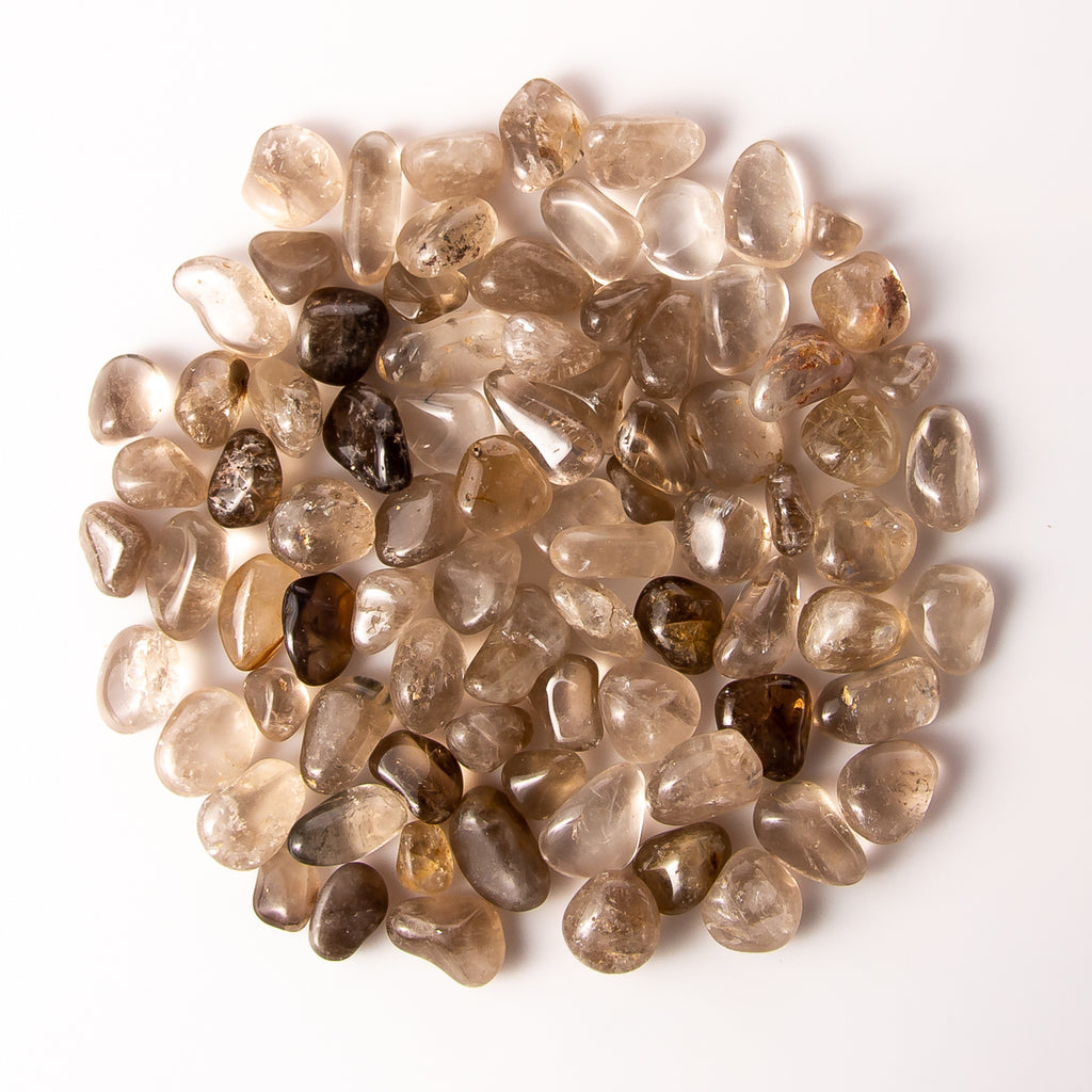 1 Pound of Small Tumbled Smoky Quartz Gemstone Crystals