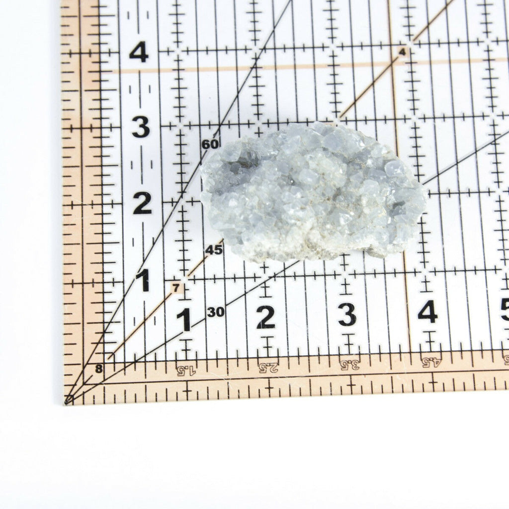 Madagascar Celestite Crystal druzy cluster sky Blue Geode Mineral 4.4oz