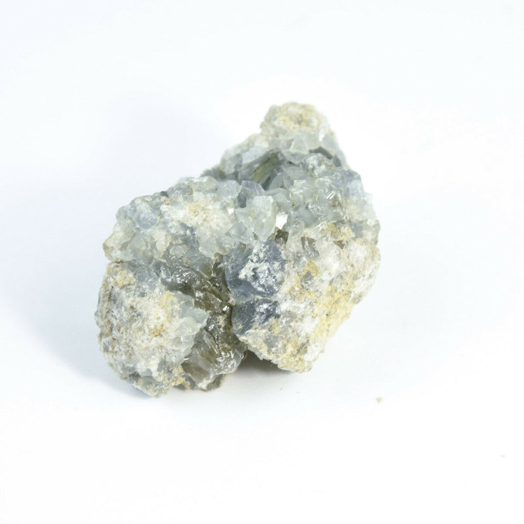 马达加斯加天青石水晶 druzy 簇天空蓝色晶洞矿物 5.5 盎司