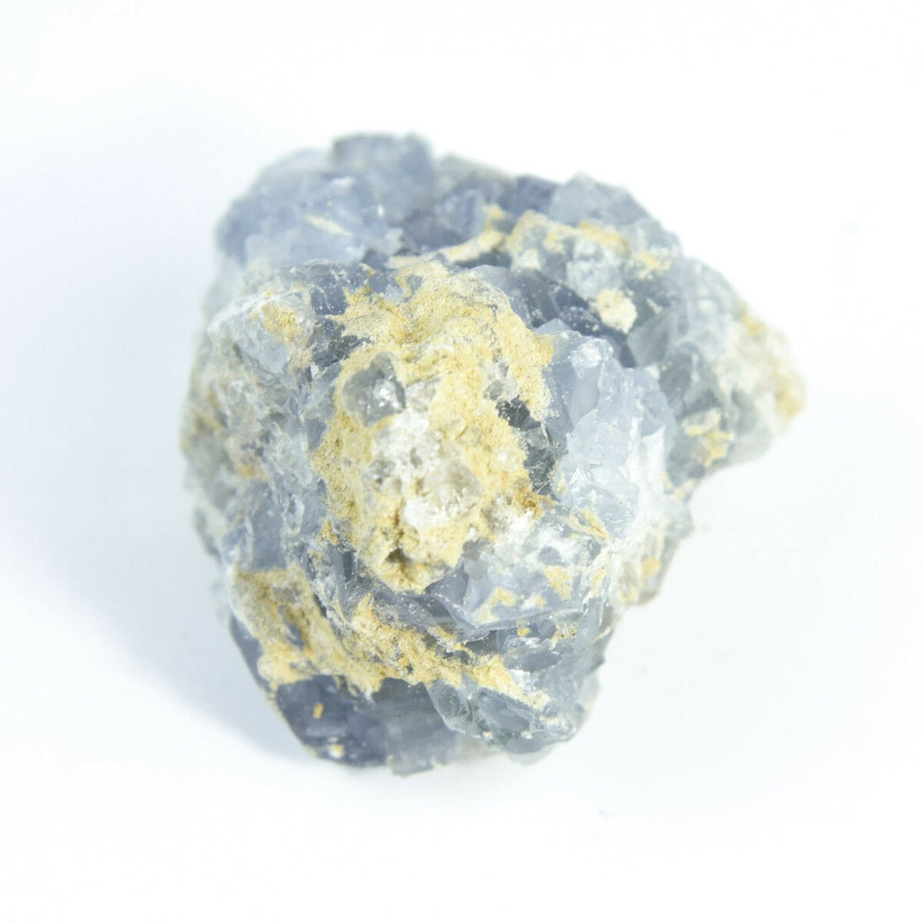 Madagascar Celestite Crystal druzy cluster sky Blue Geode Mineral 6.9oz