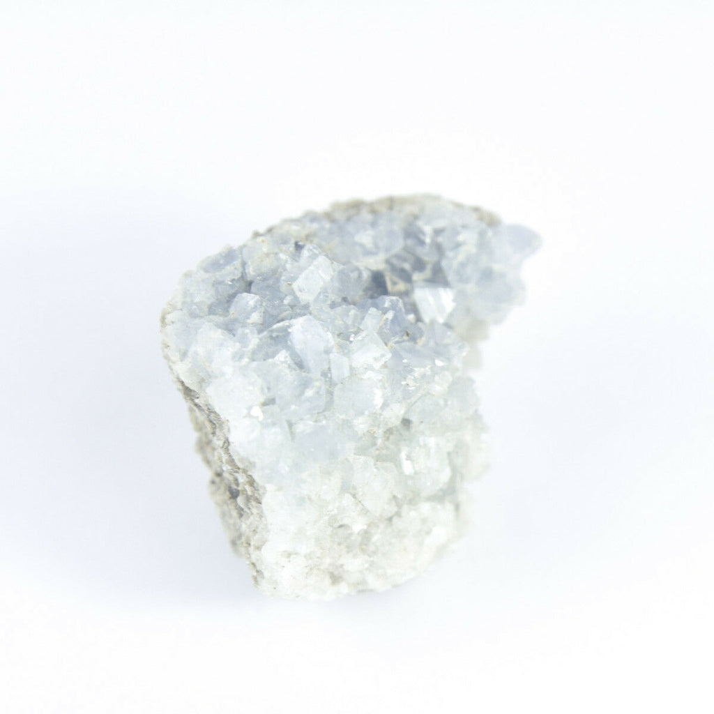 Madagaskar Celestite Crystal druzy cluster nebe Blue Geode Mineral 6,5 oz
