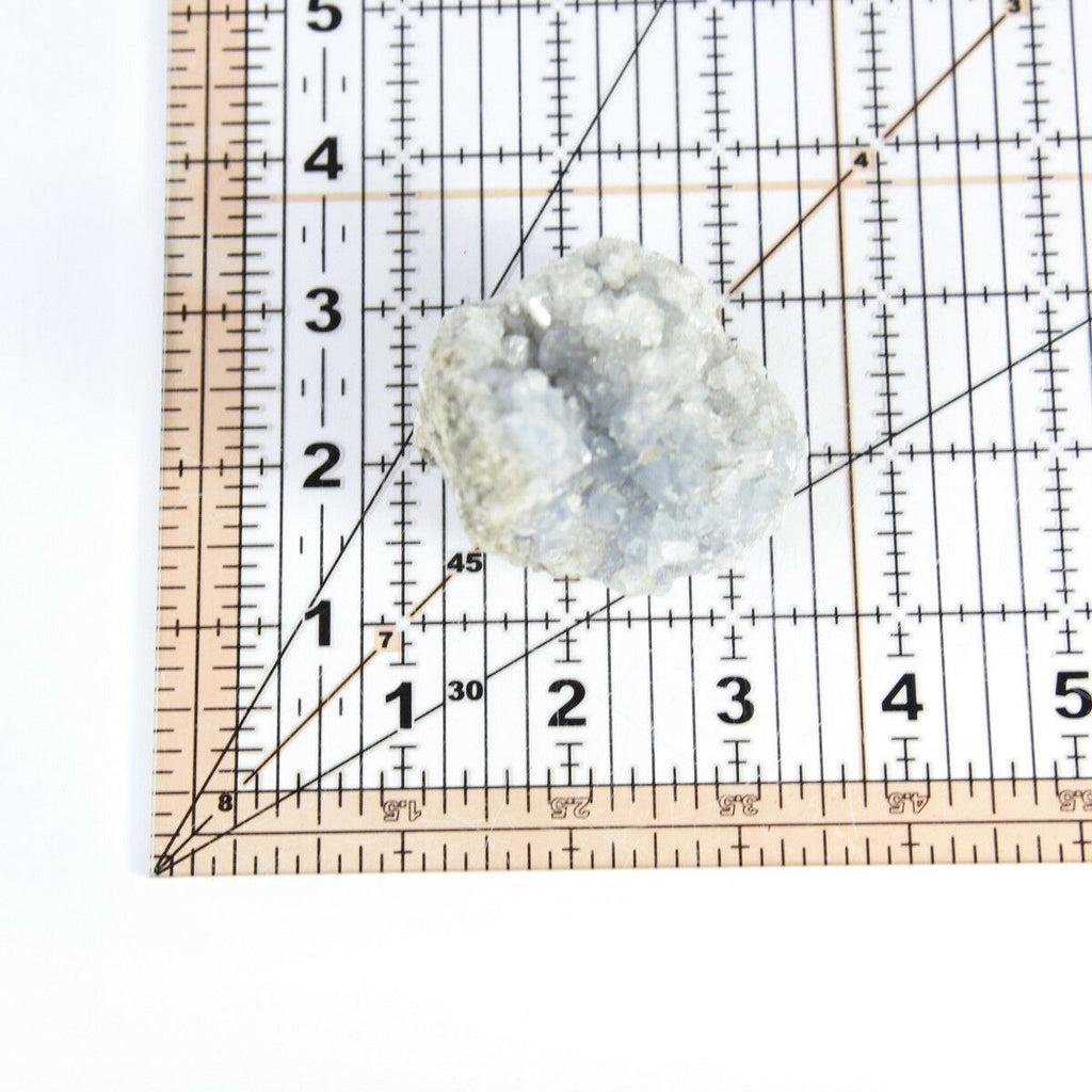 Madagaskar Celestite Crystal druzy cluster nebe Blue Geode Mineral 6,5 oz